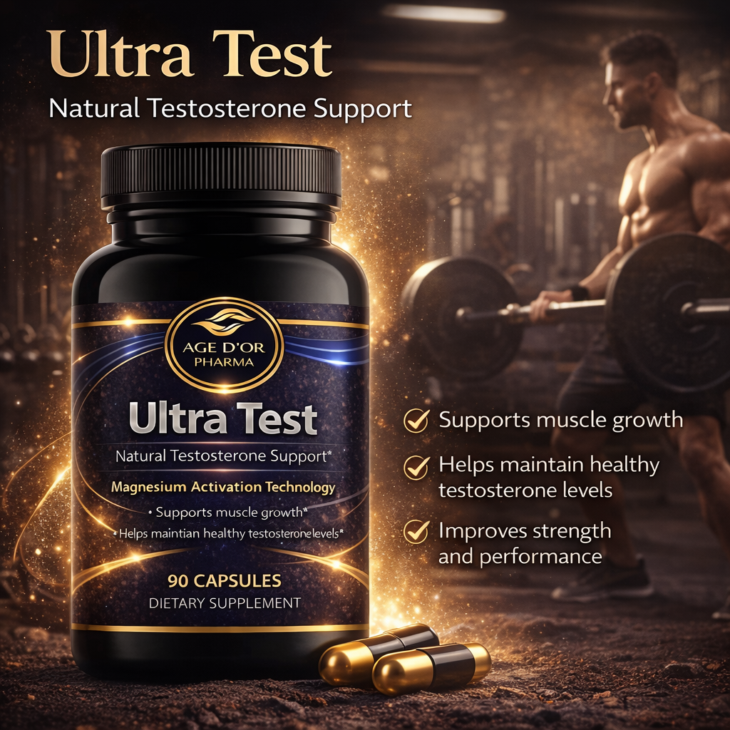 Ultra Test – Natural Testosterone Support | 90 Capsules