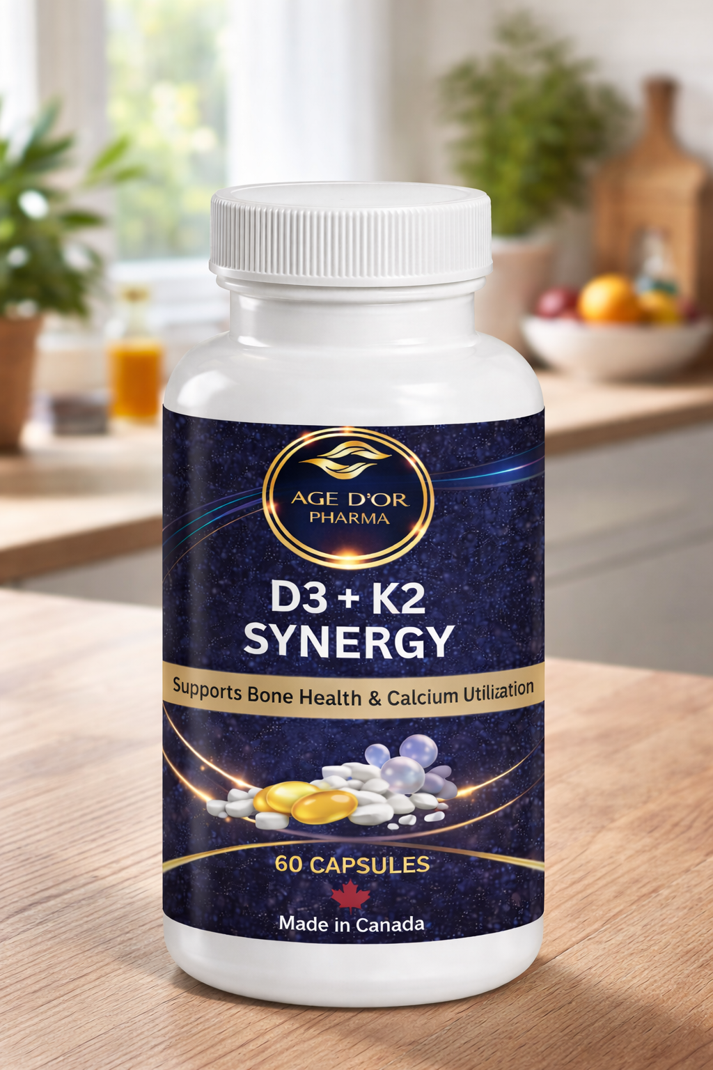 D3 K2 Synergy – Advanced Bone & Calcium Support