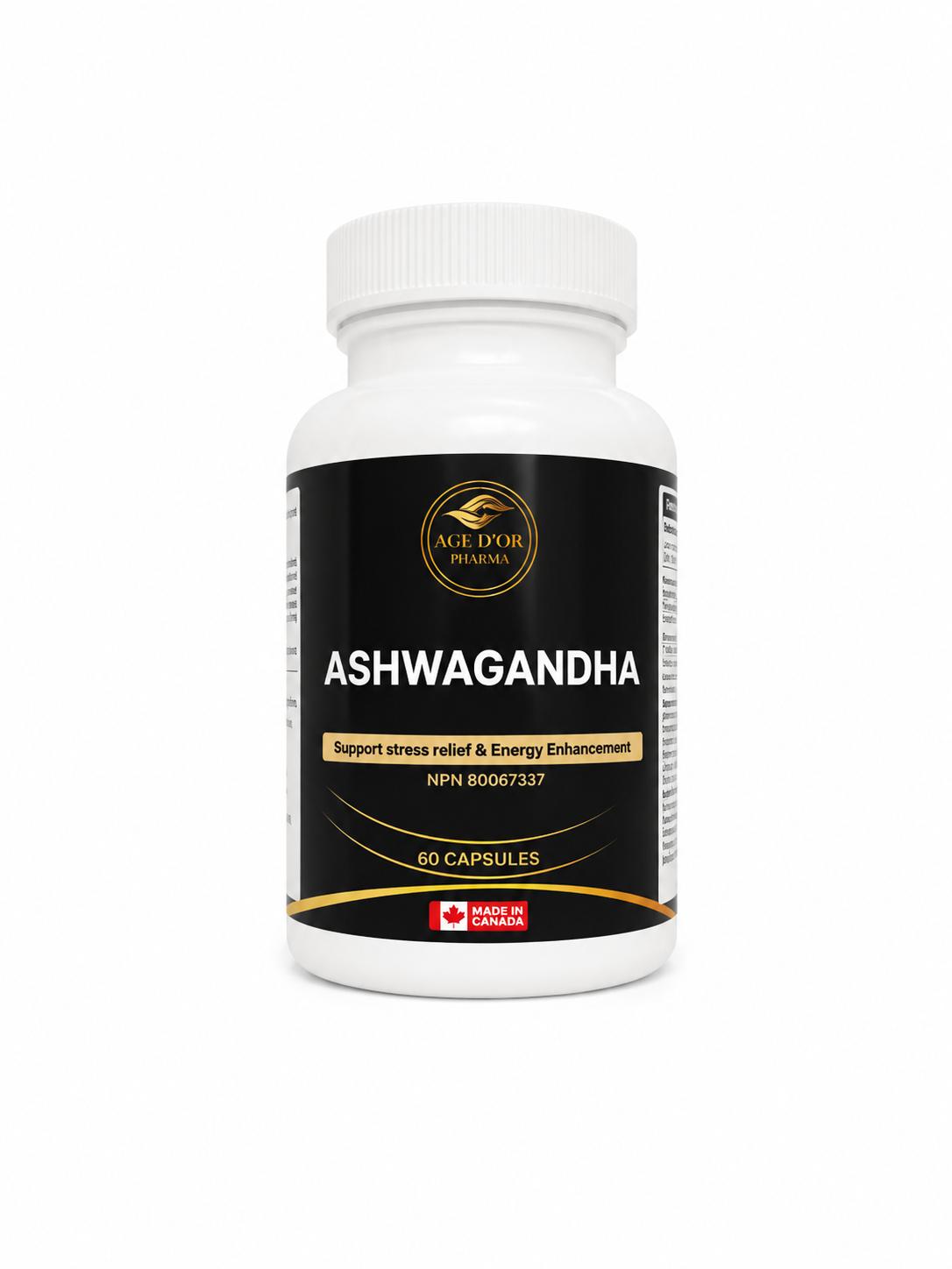 ASHWAGANDHA – Premium Nervous System Support Capsules | Age D’or Pharma