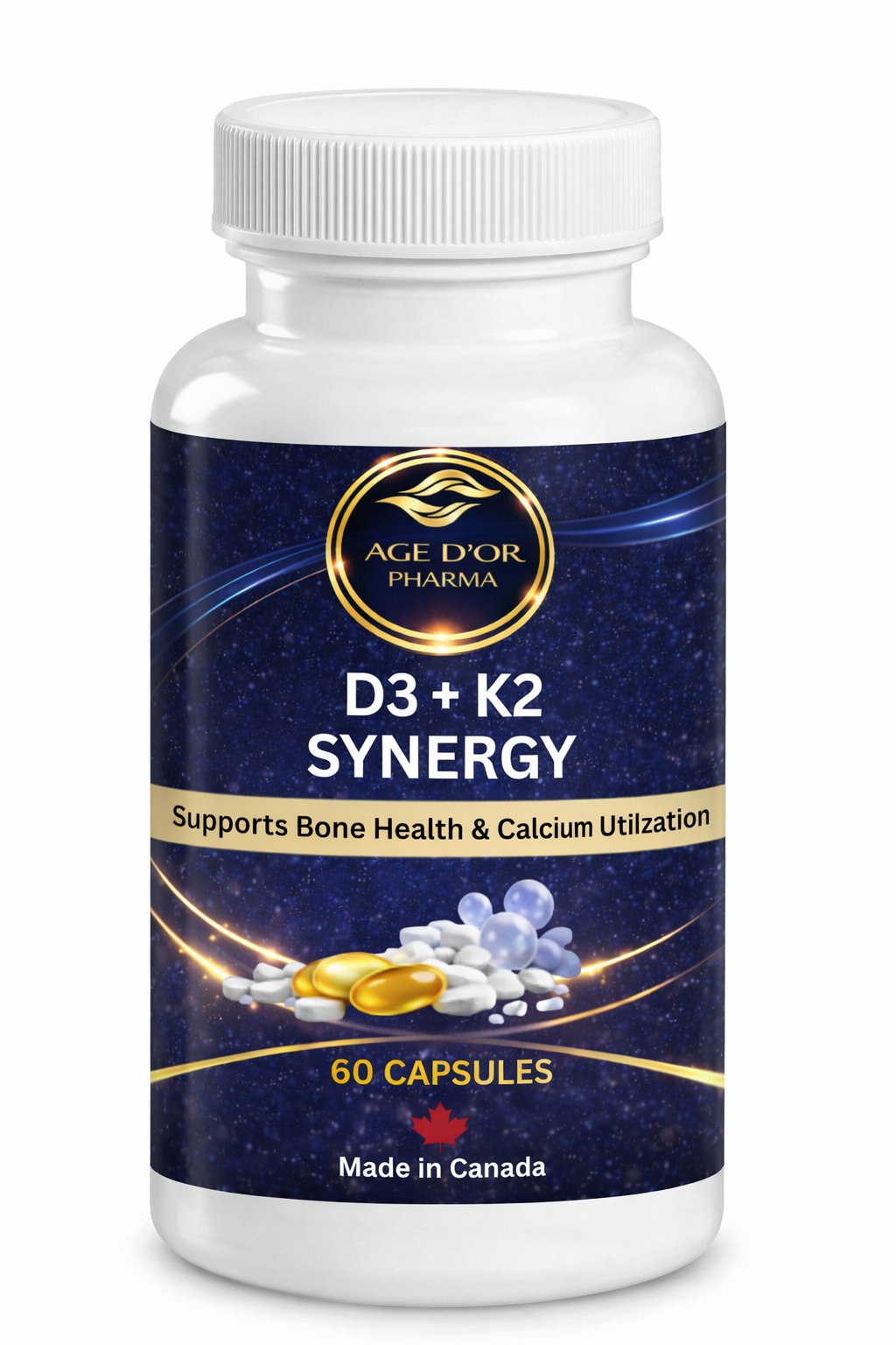 D3 K2 Synergy – Advanced Bone & Calcium Support
