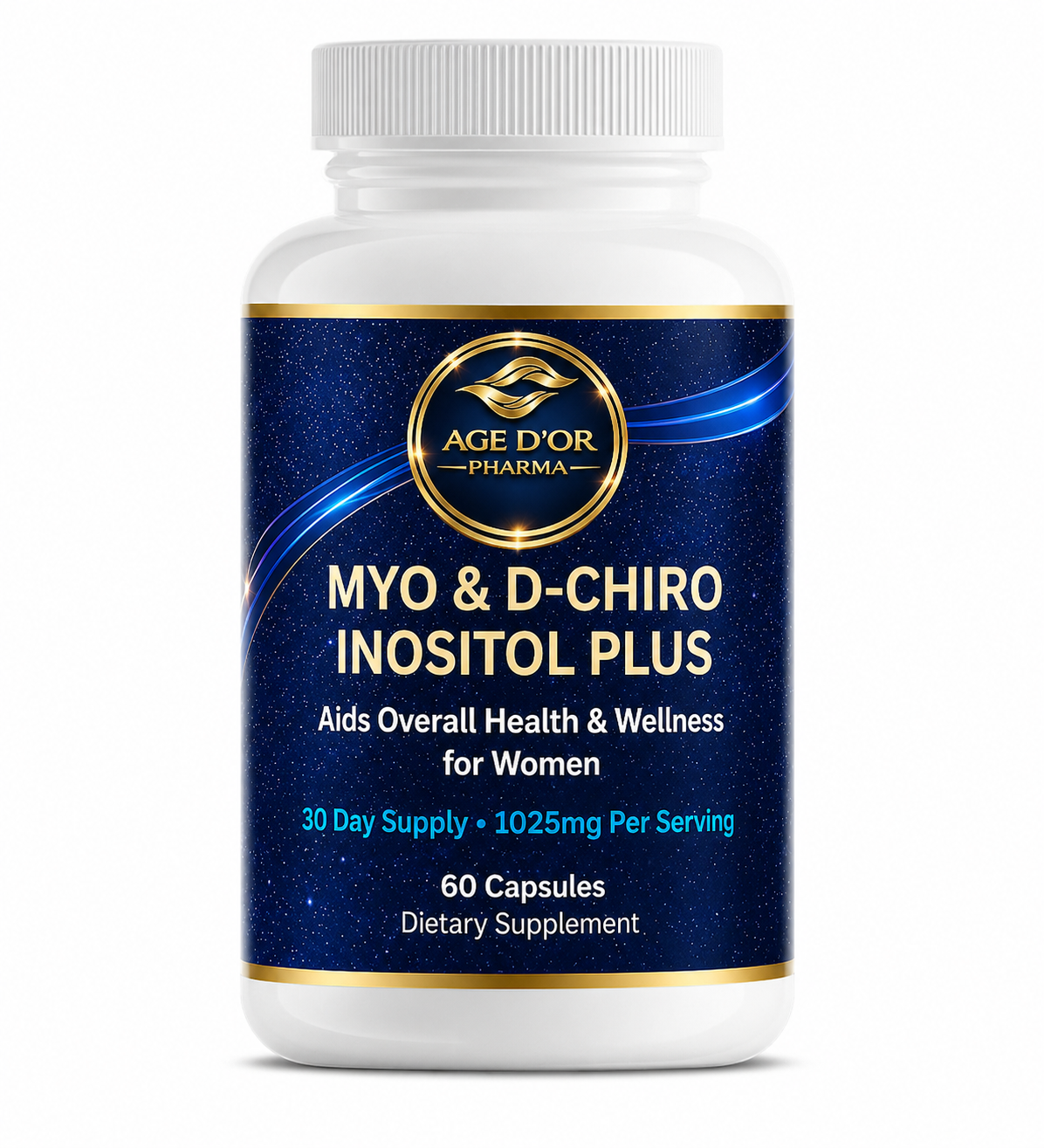 Myo & D-Chiro Inositol Plus for Women's Health | 60 Capsules | 30 Day Supply