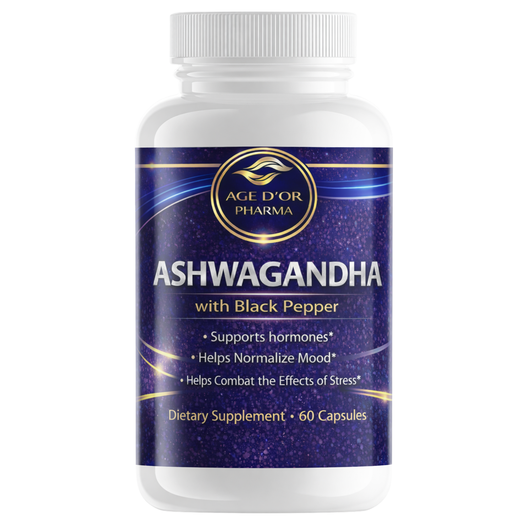 Ashwagandha with Black Pepper – Stress & Mood Support | 60 Capsules