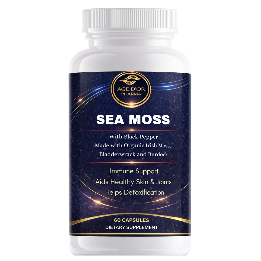 Sea Moss Complex – Irish Moss, Bladderwrack & Burdock | Immune & Skin Support | 60 Capsules