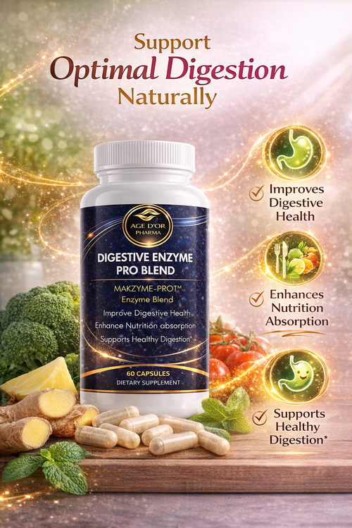 Digestive Enzyme Pro Blend – Advanced Digestive Support | 60 Capsules